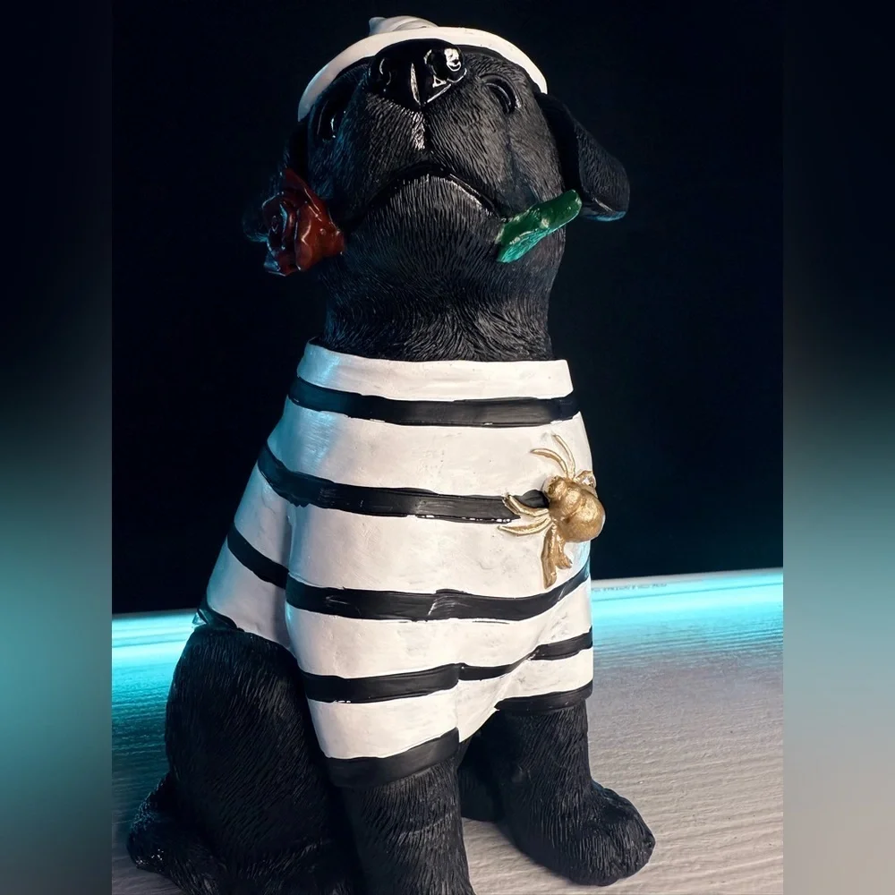 Black Lab Witch Puppy Halloween Decor Resin Statue NWT Humane Society